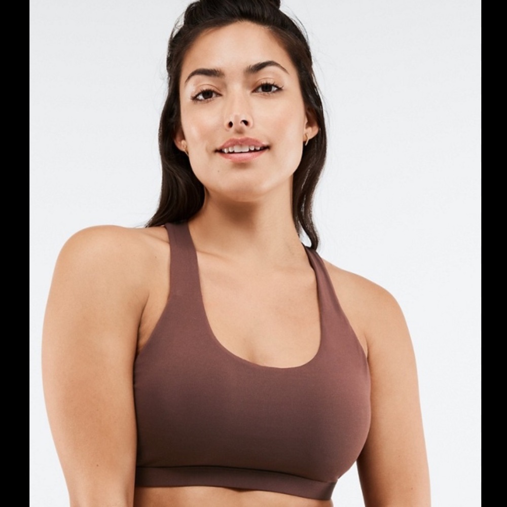 Fabletics brown sports bra size L